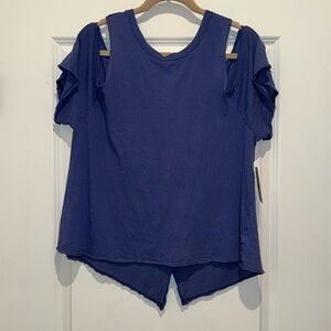 We The Free x Free People Women's Taurus Tee Shirt Top Wrap Back Size Large -New